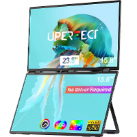 UPERFECT UStation Δ Delta 15.6 Inch Opvouwbare Dubbele Scherm Draagbare Monitor voor Laptop Scherm Extender 1920x1080 Du