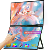 UPERFECT UStation Delta Max 18,5 Inch Vouwbare Touchscreen Dubbel Scherm Draagbare Monitor voor Laptop Schermverlenging
