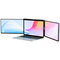 UPERFECT UStation Z Pro 14 Inch Drievoudige Draagbare Gaming Monitor PC Scherm 60Hz FHD 1080P Afneembaar Dubbel Scherm G