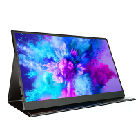 UPERFECT UTouch E7 15.6 Inch 1080P touchscreen monitor met 10 punts aanraak, draagbare monitor met ingebouwde dubbele st