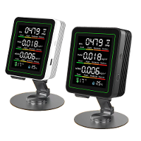 Upgrade 5in1 Luchtkwaliteitsmonitor Wifi APP CO2 HCHO Formaldehydedetector Hoge Nauwkeurigheid Sensor Temperatuur Vochti