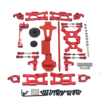 Upgrade Metalen C zits stuurkop zwenkarm centrale aandrijfassen voor WLtoys 1/14 144010 144001 144002 RC auto reserveond