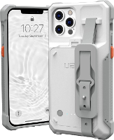 Urban Armor Gear Gear Workflow Laadcover Apple iPhone 15 Wit, Grijs Inductieve lading, Geïntegreerde accu, Met polsband