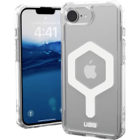 Urban Armor Gear Plyo MagSafe Outdoor telefoonhoes Apple iPhone 17e, iPhone 16e Transparant, Wit Inductieve lading, MagSafe compatible, Stootbestendig