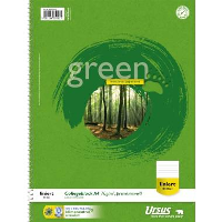 Ursus Classic 608570010 Collegeblok Groen DIN A4 Gelinieerd Aantal paginas: 80