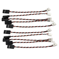 10PCS JST 10cm/15cm 1.5Mm 3Pins Mannelijk Vrouwelijk en JR Stijl voof Mini Ontvanger Servo Draad Stekker Converter