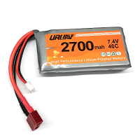 URUAV 7.4V 2700MAH 40C Lipo Batterij T Stekker voor Wltoys 12427 12428 12423 Feiyue FY03 FY01 FY02 FY08 RC Auto Onderdel