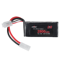 URUAV 7.4V 2800mAh 25C 2S LiPo batterij Kleine Tamiya plug voor RC auto