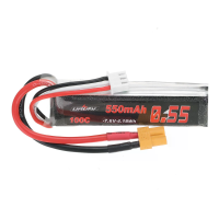 URUAV 7.6V 550mAh 100C 2S LiPo batterij XT30 plug voor RC drone