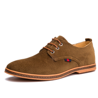 Us Size 6.5 11 Men Casual Soft Comfortable Fashion Flat Oxford Suede Lace Up Shoes