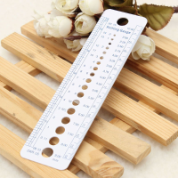 Us Uk Canada Sizes Knitting Needle Gauge Inch Cm Ruler Tool