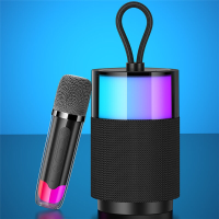 USAMS bluetooth 5.3 Speaker Muziek Draadloze Speaker met Microfoon 360° Stereo Geluid Buiten Kleurrijke Subwoofer Draagb