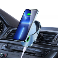 USAMS CD170 15W Magntische draadloze autolader met magnetische houder voor iPhone 14 Pro Max 13 voor de iPhone 12 serie