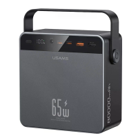 USAMS CD270 PB93 PD65W 296Wh 8000mAh Kracht Bank met LED digitaal display Externe batterijvoeding met 2 ingangen en 5 ui