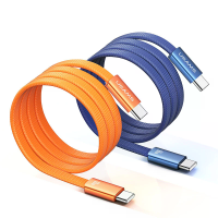 USAMS SJ783 U96 3A PD 60W Type C naar Type C kabel PD QC AFC FCP snelladen Gegevensoverdracht Koperkern 1,2 m lang voor