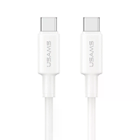 USAMS U90 PD60W USB C naar USB C kabel PD QC FCP Snelladen Gegevensoverdracht Pure Koperen Kernlijn 1M Lang voor iPhone