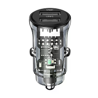 USAMS US CC162 3A 2 poorts USB autolader adapter Dubbel USB A snelladen voor iPhone 12 13 14 14Pro 14 Pro Max voor Huawe