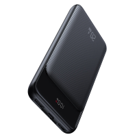 USAMS US CD197 20W 10000mAh Powerbank Externe Batterij Voeding met Dubbele USB A+USB C PD QC3.0 Snelladen voor iPhone 12