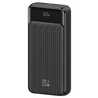 USAMS US CD199 20W 20000mAh Power Bank Externe Batterijvoeding met Dual USB A+USB C PD QC3.0 Snelladen voor iPhone 12 13