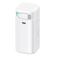 USAMS US CD216 PD45W 18000mAh Power Bank Externe Batterijvoeding met intrekbare kabel Ondersteuning voor PD QC SCP FCP A