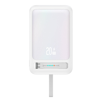 USAMS US CD219 PD20W 10000mAh Magnetische Draadloze Powerbank met 1 Ingang en 3 Uitgangen Ondersteuning voor QC FCP SCP