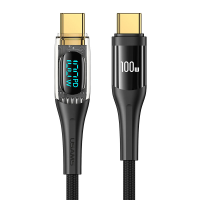 Usams US SJ591 5A 100W Type C naar Type C kabel PD QC FCP Snelle oplaad  en gegevensoverdrachtslijn met koperen kern van