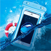 USAMS YD007 IPX8 waterdicht touchscreen gasbag drijvende telefoontas schokbestendig airbag bumperhoes
