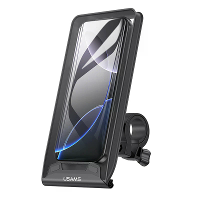 USAMS ZJ083 Waterdichte Fiets Telefoonhouder 360° Rotatie Schokbestendig Geschikt voor Mobiele Telefoons van 4,7 7,2 Inc