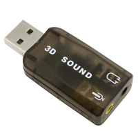 Usb 2.0 External Sound Card Adapter 5.1 Channel Support 3d Sound