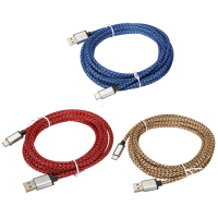 Usb 3.1 Type C Braided Wire 3m 9.9Ft Data Charger Cable For Cellphone Tablet Pc Macbook