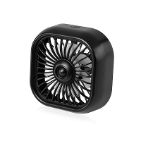 USB Autoventilator draagbaarAirconditioning Uitlaatventilator voor de auto met kleurverloop Atmosfeerlicht Kleine vent
