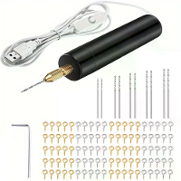 USB Elektrische Boormachine Hoge Concentriciteit Rotatietool ABS Materiaal 36V Veilige Multidoel Boorbits Lichtgewicht D