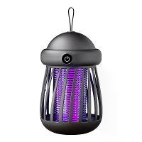 USB Oplaadbare Mini UV Muggenverdelger Lamp 360° Dekking 3000V Elektrisch Raster Dubbele UV  en Nachtlichtmodi Draagbare