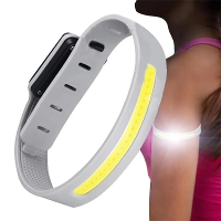 USB Opladen Sterke Hardloopverlichting Buitenshuis COB Nacht Sportverlichting Arm Nacht Knipperende Sterke Rijlamp