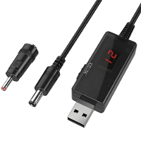 USB Power Boost Line DC 5V naar DC 9V / 12V step up module USB converter adapterkabel 5,5 mm voor router modem ventilato