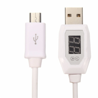 Usb2.0 To Micro Usb Lcd Display Safety Voltage Current Smart Protection Data Sync Cable