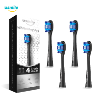 USMILE 4 STUKS Diamant Serie Elektrische Tandenborstel Vervanging Heads Diepe Reiniging Tand Met Travel Cover Voor Y1S/U