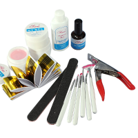 Uv Acrylic Gel Topcoat Cleanser Brush Nail Art Start Basic Kit Set