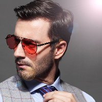 Uv400 Polarized Driving Sunglasses Night Vision Goggles Red Lens Fishing Glasses