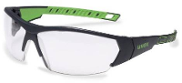 Uvex i works 9194175 Veiligheidsbril Incl. UV bescherming Antraciet, Groen EN 170 DIN 170