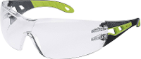 Uvex pheos 9192225 Veiligheidsbril Incl. UV bescherming Zwart, Groen