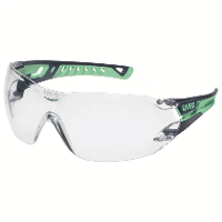 Uvex pheos nxt 9128295 Veiligheidsbril Incl. UV bescherming Grijs, Groen EN 166:2001, EN 170:2002