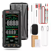 UYIGAO 188F Touchscreen Smart Multimeter 6000 tellen Digitale Multimeter AC/DC Spanning 1000V/750V Weerstand Capaciteit