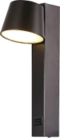 V TAC VT 10112 23406 LED wandlamp Energielabel: D (A   G) 8 W LED Zwart