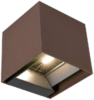 V TAC VT 11109 C 11888 Wandspot op zonne energie met bewegingsmelder Warmwit Bruin