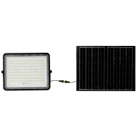V TAC VT 180W 7827 LED schijnwerper, Zonne energiemodule 0.5 W Koudwit Zwart
