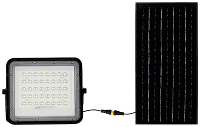 V TAC VT 80W 7824 LED schijnwerper, Zonne energiemodule 19 W Neutraalwit Zwart