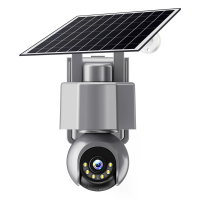 V380 6MP WIFI/4G AOV Zonne energie beveiligingscamera draadloze buiten WiFi PTZ Thuis HD Nachtzicht Beweging Alarm Twee 