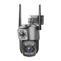 V380 8MP 4K Dual lens WIFI IP camera 10x zoom Nachtzicht Mensendetectie AI auto tracking IP66 waterdicht Twee zijdig gel