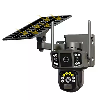 V380 Pro 6MP WiFi Zonne energie Camera 4K PTZ Kleuren Nachtzicht Automatische Tracking PIR Beweging IP66 Waterproof Buit